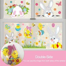 Wall Stickers Cartoon Easter Children Chick Sticker Window Home Decor For Nursery Room #P5