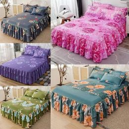 Bedding sets Ruffle Skirt Bedspread Home Textile Printed Bed Skirt Bedroom Coverlets Bedspreads Sheets Dust Cover Bedding 3PCS/Set 231218