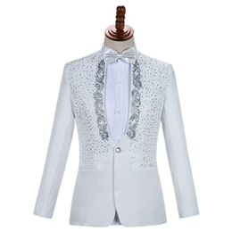 Performance Attire, Male Adult Standing Collar, Sequined Singer, Host Costume, Stage Choir, Men's Dress, Suit Set