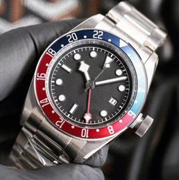 42mm Black Bay GMT watch Bezel Black Dial Automatic Mechincal Movement Stainless Steel Mens Wristwatch
