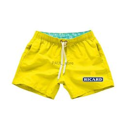 Men's Shorts Quick Dry Mens Sports Shorts Trunks Running Swimming Fishing Hiking Surfing Cycling Beach Boxer Briefs Ricard Board ShortsL231218