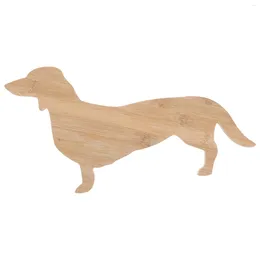 Plates Wood Snack Tray Dachshund Dinner Plate Wooden Large Charcuterie Board Serving Platter