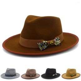 Berets Men Women Fedora Hats Casual Vintage Autumn Winter Caps Bowknot Jazz Designed Outdoor Britain Luxury Hat Trilby
