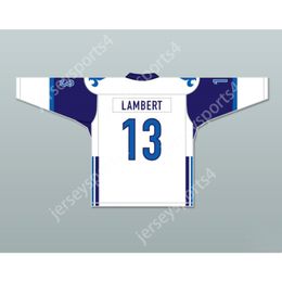 Custom GUY LAMBERT 13 LE NATIONAL DE QUEBEC AWAY HOCKEY JERSEY LANCE ET COMPTE NEW Top Stitched S-M-L-XL-XXL-3XL-4XL-5XL-6XL