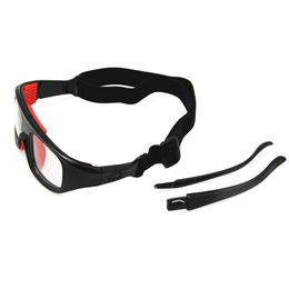 Eyewears 2in1 Basketball Glasses Optical Frame Detachable Legs & Strap Protective Sports Goggles with Clear Lens