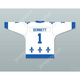 Custom GARY BENNETT 1 LE NATIONAL DE QUEBEC HOCKEY JERSEY LANCE ET COMPTE NEW Top Stitched S-M-L-XL-XXL-3XL-4XL-5XL-6XL