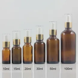 Storage Bottles 1.7oz Essential Oil Glass Dropper Bottle Amber Colour 50ml Cosmetic Sample Packaging Machine