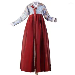 Ethnic Clothing Yanji Korean Costume South Korea Women Traditional Ancient Print Decorative Stage Performance Pography