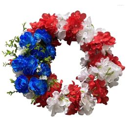 Decorative Flowers Colour Artificial Wreath Hanging Decor Spring/Summer Front Door Garden Simulation Flower Window Decoration 87HA