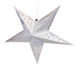 Top Quality Stereo double laser Christmas decorations Colourful folding paper star hanging lobby of stars free shipping