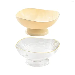 Plates Pedestal Fruit Bowl Basket Round Drain For Dining Room Living Farmhouse Kitchen Decoration