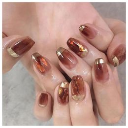 False Nails Short-Length Artificial Long-Lasting Women For Elegant Fashionable