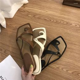 Slippers 2023 Summer Korean Version Set Toe Female Wear Fashion Sandals Shoes