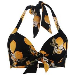 set Vintage Push Up Bikini Separate Top Women Halterneck Bikini Bra Sexy Swimsuit Dots/Lemon Flowers Print Bandage Swimwear Outlet