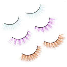 False Eyelashes Fake Eyelash Makeup Accessories Multi-Color 3D Dense Natural