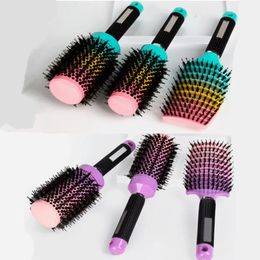 Hair Brushes Professional 1/3PCS Gradient Curly Hair Rolling Comb Detangle Hairbrush Women Hair Scalp Massage Comb Round Barrel Hair Comb 2# 231218