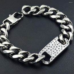 Link Bracelets 13mm Width Chain Mens Boys Stainless Steel Bracelet Gift Promotion Jewellery