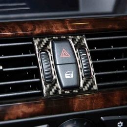 Stickers Carbon Fiber air conditioning vent frame cover trim interior air outlet panel decorative strip sticker for BMW 5 series E60 F10 Ac