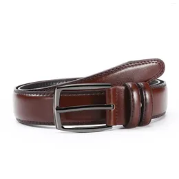 Belts Men's Stylish Leather Belt Korean Style All With Alloy Pin Buckle For Adults And Teen Boys