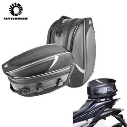 Back Seat Bag Motorcycle Helmet Luggage Saddle Tail Bags Scooter Waterproof LAICO BEAR High Capacity Accessories For Men