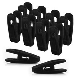 Velvet Hangers Clips Pants Hangers Clips Flocked Hanger Clip Hanger Plastic Thicken Clothes Pants Pants Clip LX6291