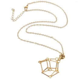 Pendant Necklaces Crystal Necklace Retro Holder Stone Small Cage Metal Cord Empty Hanging Trendy