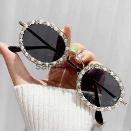 Sunglasses Large Frame Rhinestone Sunglasses UV Protection Crystal Sunglasses Women's Diamond Studded Glasses Outdoor Sports Sunglasses J231218