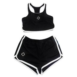 Metal Letter Women Swimwear Set Summer Vacation Bikinis Sexy High Waist Yoga Outfit Designer Padded Bathing Suit