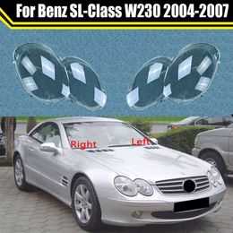 Auto Headlamp Caps for Benz Sl-class W230 2004-2007 Car Headlight Lens Cover Lampshade Lampcover Head Lamp Light Glass Shell