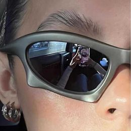 Sunglasses Retro Sports Sunglasses Geometric Trend Steampunk Glasses Sports Vintage Punk Shade Sunglasses UV400 Women Men Eyewear J231218