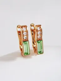 Stud Earrings Small Clip Made With Crystals From Austria For Female Daily Accessories Geometric Women's Hanging Earings Jewellery