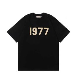 Mens T-shirts Top Craftsmanship Ess Men Fashion Designer T-shirt Street Casual Fog Short Sleeve Fg Tees 1977 Cotton Stereo Printing Polos Shirt 3-1sml