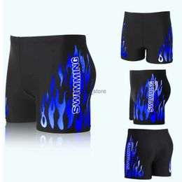 Men's Shorts Men Swimwear Swimsuit Mens Swim Shorts Bathing Suit Swimming Pool Trunks Beach Briefs Flame BoxerL231218