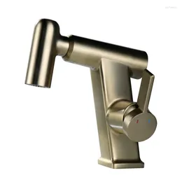 Bathroom Sink Faucets Luxury Brass Faucet Fashion Wash Basin Cold Water Hand Tap One Hole Modern Lavabo Mixer Est