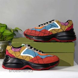 Women Brand Designer Sneaker Mouth Sneakers Rhyton Trainers Platform Casual Strawberry Mouse Shoes Shoe Luxury Size 35-46 Multicolor Men 9k3y