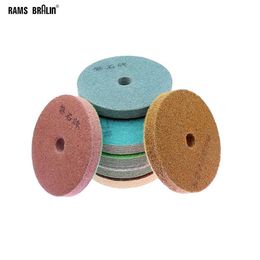 7 pcs Hook & Loop Flexible Nylon Sponge Polishing Pad Marble Stone Buffing wheel P300-P100002408