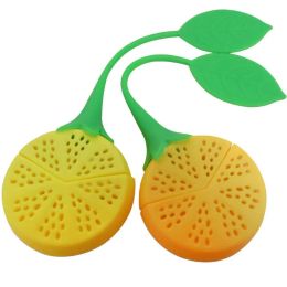 HOT Silicone Teabag Tea Lemon Style Strainer Infuser Teapot Teacup Philtre Bag for gift Free DHL 1218