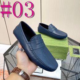 40Model Men Designer Loafers Leather Shoes For Luxury Men Casual Shoes Moccasins Breathable Sneakers Men Driving Shoes Comfort Flats Size 38-46