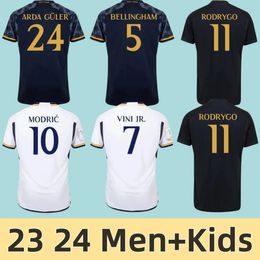 MEN Kids 2023-2024 Football kits VINI JR MODRIC Soccer Jerseys 23 24 Camiseta de futbol KROOS BELLINGHAM CAMAVINGA VALVERDE RODRYGO ALABA Kid Footbal kit