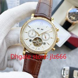 Men's watch mechanical watch luxury design PP fully automatic mechanical movement waterproof tourbillon waterproof 50m, sapphire mirror surface,ss