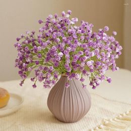 Decorative Flowers Branch Plastic Artificial Full Sky Stars Bouquet Multiple Colours 20cm Party Christmas Wedding Home Fake Plant