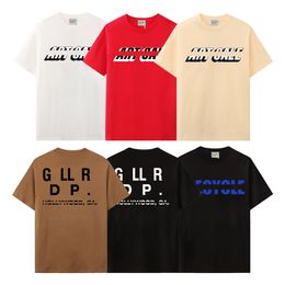 Designer of Galleries Tees T Shirts Luxury Fashion T Shirts Mens Womens Tees Brand Short Sleeve Hip Hop Streetwear Tops Clothing Clothes Size D-22 Size XS-XL