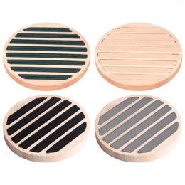 Jewelry Pouches Wood Rings Display Tray 8 Rows Slots Storage Holder Organizer For Stores Decor