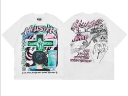 designer Man T shirt hellstar Woman Clothing Cartoon Graphic Punk Rock graffiti Lettering foil print Vintage versatile t shirt 1FWJJ