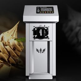 Single Head Soft Ice Cream Machine Commercial Ice Cream Maker Desktop Sweet Cone Vending Machine 110V 220V