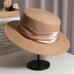 Berets Women's British Top Hat Cowboy Hats For Men Panama Jazz Luxury Fedora Vintage Women Elegant 2023