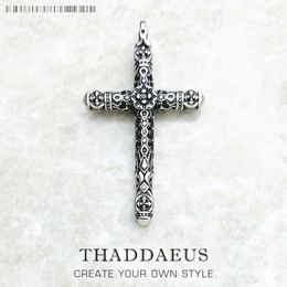 Necklaces Richly Ornamented Cross Pendant Brand New Fine Jewellery Bijoux Accessories Sterling Sier Gift for Woman Men
