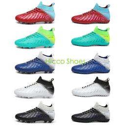 New Style Women Men Football Shoes AG TF Soccer Boots Youth Comfortable Training Shoes High Top Size EUR 31-48