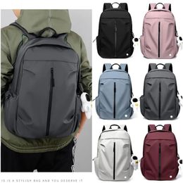 Bags LL9399 Women Mens Bags Laptop Backpacks Gym Outdoor Sports Computer Shoulder Pack Travel Students School Bag Waterproof Teenagers