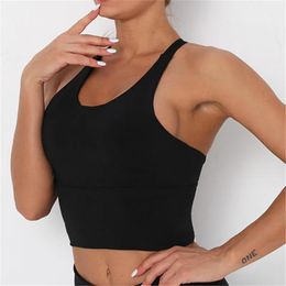 set Women Sports Bra Yoga Sportswear Gym Female Underwear Running Push Up Lingerie Crop Top Elastic Summer Ribbed Tight Fitness